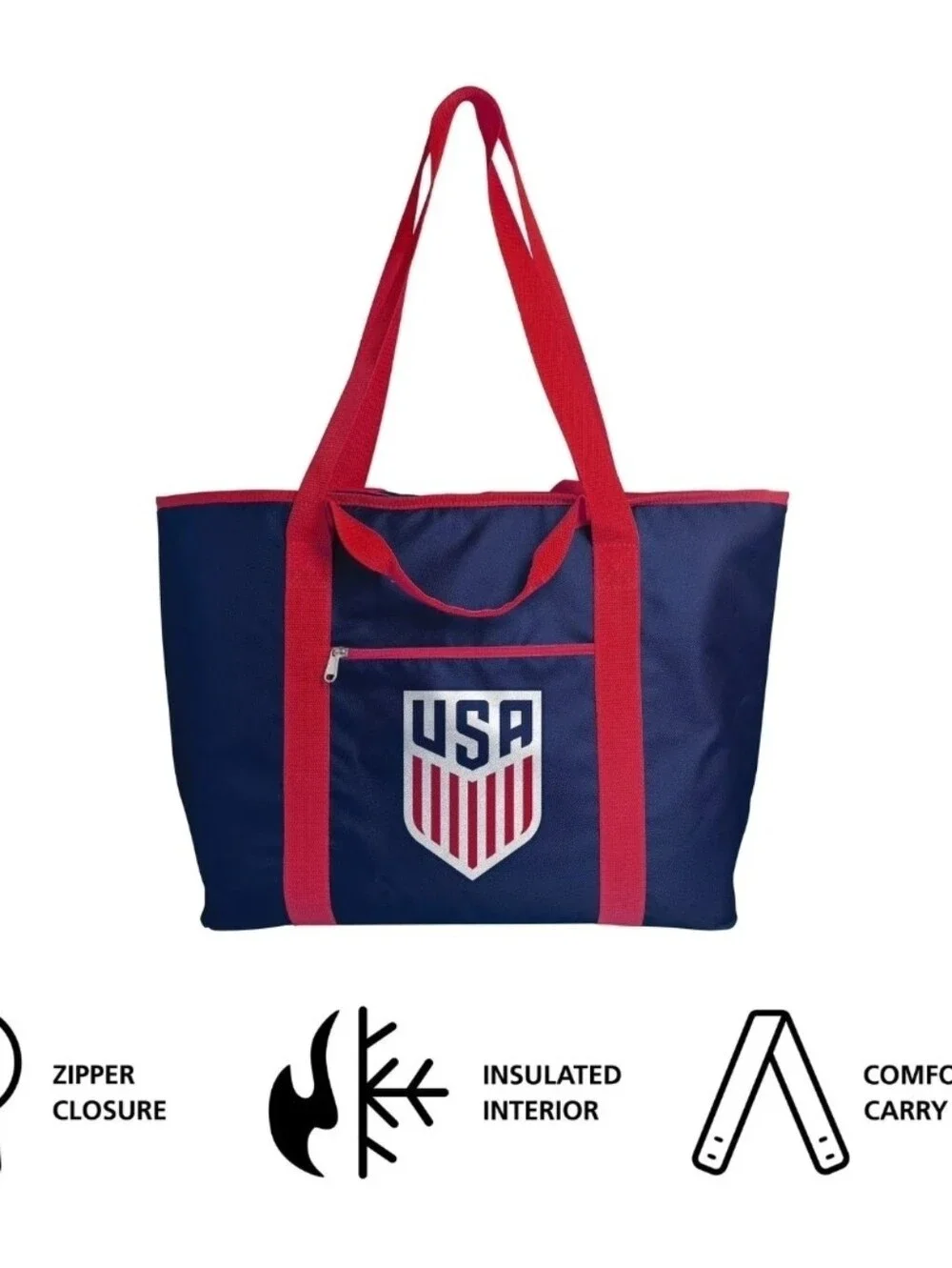 New FIFA World Cup 2026 Gameday Insulated Tote, USA Mens Soccer 922-84GT-25S